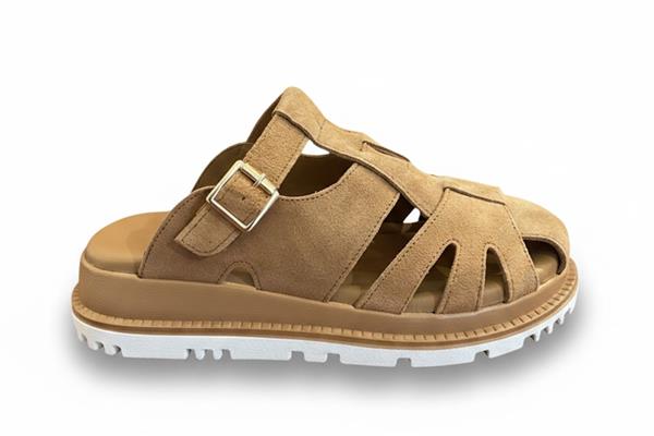 Voyager V26YT-Z797 Kahve Süet Deri Comfort Kadın Günlük Terlik